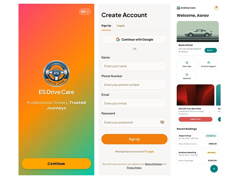 ES DriveCare Mobile App - Image 1