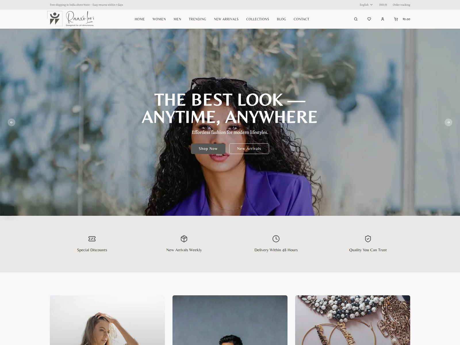 Raaxo Luri Fashion E-commerce Platform